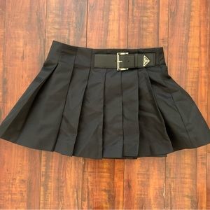 Prada nylon pleated skirt